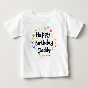 T-SHIRT POUR BÉBÉ JEUX ANNIVERSAIRE DADDY VÊTEMENTS DE BÉBÉ