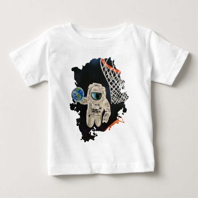 T-shirt Pour Bébé Jeux spatiaux (Devant)