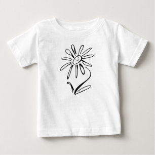 T-shirt Pour Bébé JEUX T-shirt bébé FLEURS