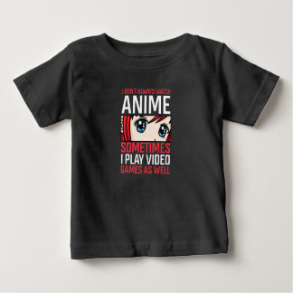 T-shirt Pour Bébé Jeux Vidéo Anime Waifu Girl Eyes Gamer Gaming Quo