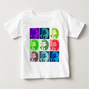 T-shirt Pour Bébé John F Kennedy Pop Art