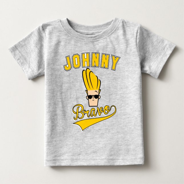 T-shirt Pour Bébé Johnny Bravo Collegiate Graphic (Devant)