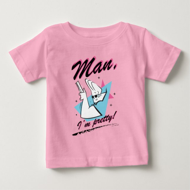 T-shirt Pour Bébé Johnny Bravo - Homme Je suis assez Retro Graphic (Devant)
