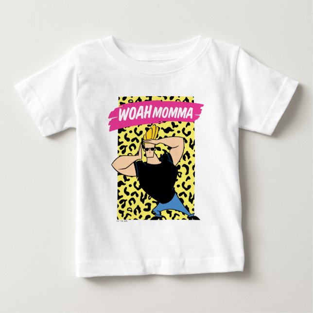 T-shirt Pour Bébé Johnny Bravo - Woah Momma (Devant)