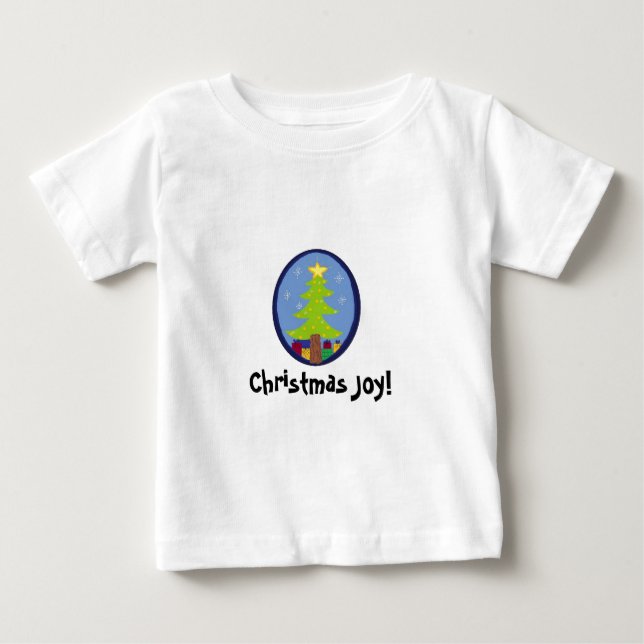 T-shirt Pour Bébé Joie de Noël ! (Devant)
