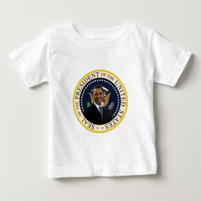 T-shirt Pour Bébé Joint présidentiel d'Obama (Devant)