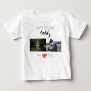 T-SHIRT POUR BÉBÉ JOLI ANNIVERSAIRE DADDY VÊTEMENTS BÉBÉ PERSONNALIS