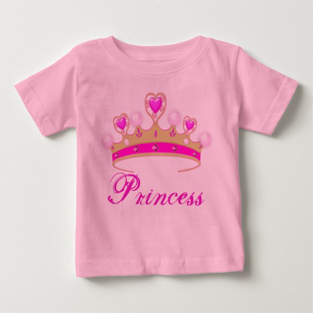 T-shirt Pour Bébé Joli Body Bébé Tutu Rose Princesse (Devant)