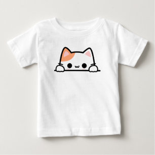 T-shirt Pour Bébé Joli chat orange