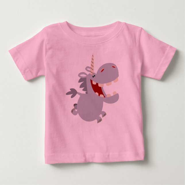 T-shirt Pour Bébé Joli Dessin Dentiste Unicorn T-shirt bébé (Devant)