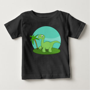 T-shirt Pour Bébé Joli Dinosaure Vert