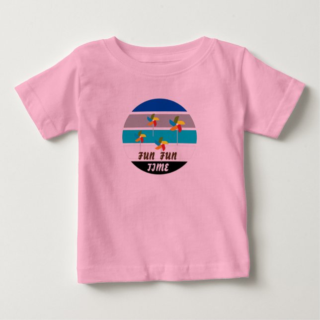 T-shirt Pour Bébé Joli Enfants Rose (Devant)