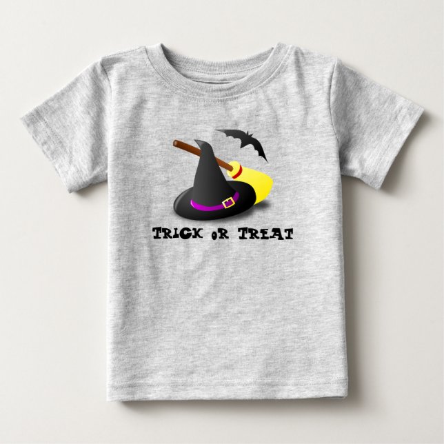 T-shirt Pour Bébé Joli Halloween  (Devant)