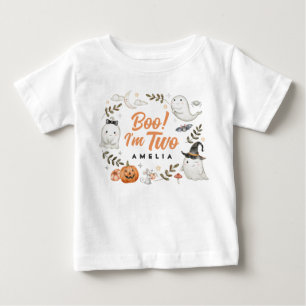 T-shirt Pour Bébé Joli Halloween Boo d'anniversaire ! Je suis T-shir