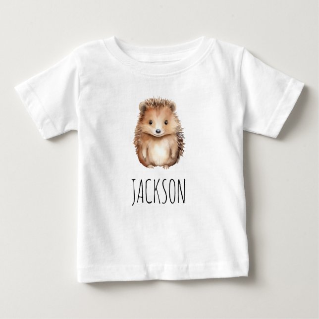 T-shirt Pour Bébé Joli Hérisson ! Personnalité non sexiste (Devant)