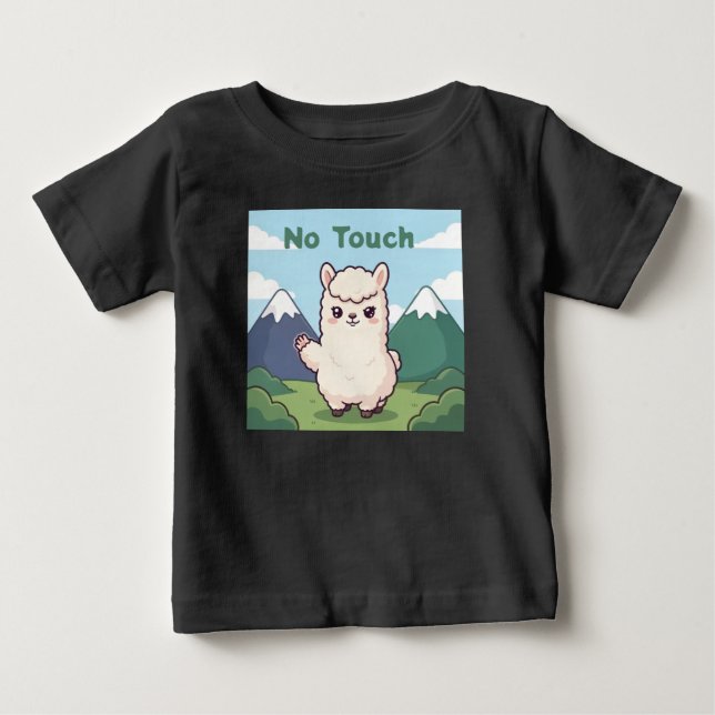 T-shirt Pour Bébé Joli lama  (Devant)