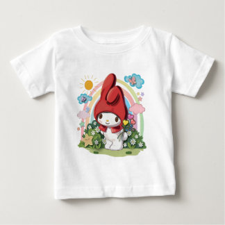 T-shirt Pour Bébé Joli Lapin de la Forêt et T-Shirt Bébé Fleurs