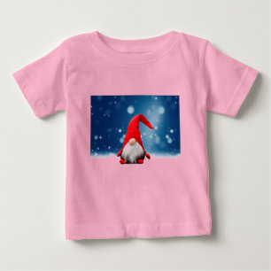 T-shirt Pour Bébé Joli Noël Père Noël Neige Étoiles