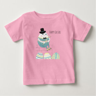 T-shirt Pour Bébé Joli oeufs de Pâques & Humpty Dumpty