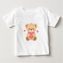 Joli ours en peluche tenant un cœur – Amour de la