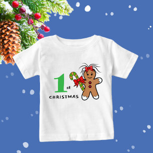 T-shirt Pour Bébé Joli pain d'épices de Noël Baby Bodysuit