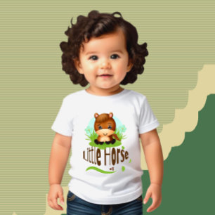 T-shirt Pour Bébé Joli petit cheval
