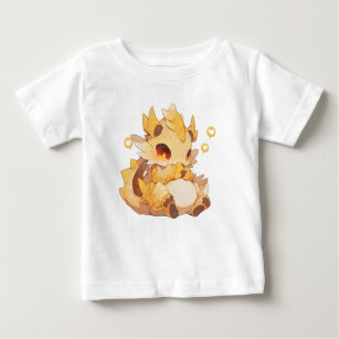 T-shirt Pour Bébé Joli petit dragon orange