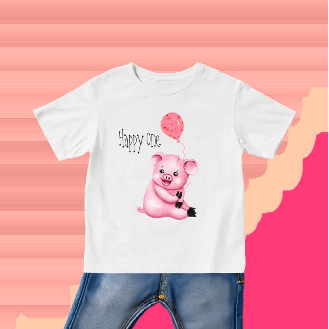 T-shirt Pour Bébé Joli petit porc (Créateur téléchargé)