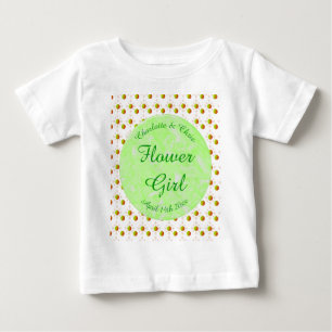 T-shirt Pour Bébé Joli Printemps Mariage Pomme fleur et Pommes