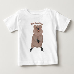 T-shirt Pour Bébé Joli sourire mignon dessin animé quokka