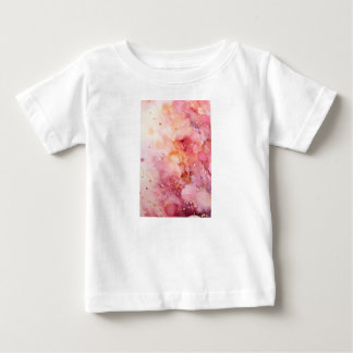 T-shirt Pour Bébé Joli T-Shi Abstrait Floral Aquarelle Rose pour Tou