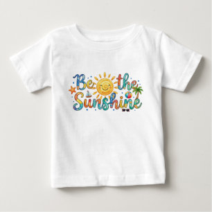 T-shirt Pour Bébé Joli T-Shirt Bébé Été Rétro Soyez Le Soleil