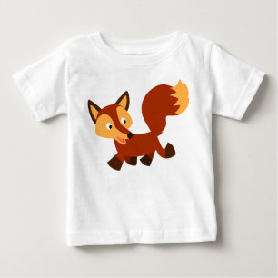 T-shirt Pour Bébé Joli T-shirt bébé Fox Cartoon
