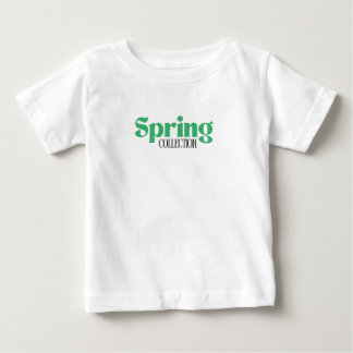 T-shirt Pour Bébé Joli T-Shirt Bébé Typographie Printanière | Ki Sai