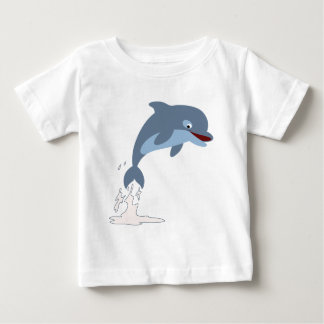 T-shirt Pour Bébé Joli T-shirt Dauphin Bébé de Dauphin, caricature a