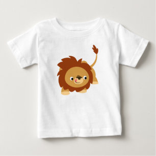 T-shirt Pour Bébé Joli T-Shirt Lion Bébé en caricature Sprighty