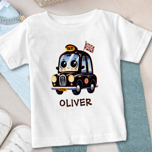 T-shirt Pour Bébé Joli taxi noir de Londres