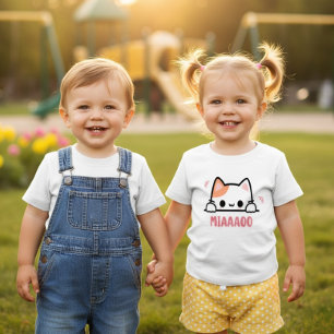 T-shirt Pour Bébé Joli tee-shirt bébé enfant MIAAAOO Chat
