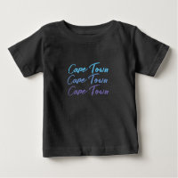 Joli texte Cape Town bébé coloré