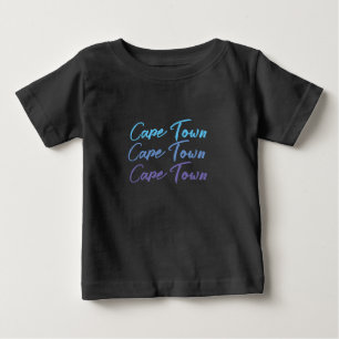T-shirt Pour Bébé Joli texte Cape Town bébé coloré