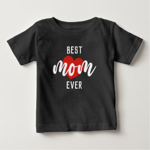 T-shirt Pour Bébé Joli texte de conception Meilleure maman jamais av