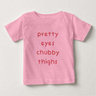 T-shirt Pour Bébé Joli Yeux Cuisse Chubby