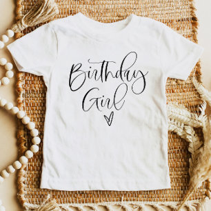 T-shirt Pour Bébé JOLIE Cute Modern Boho Script Anniversaire Fille