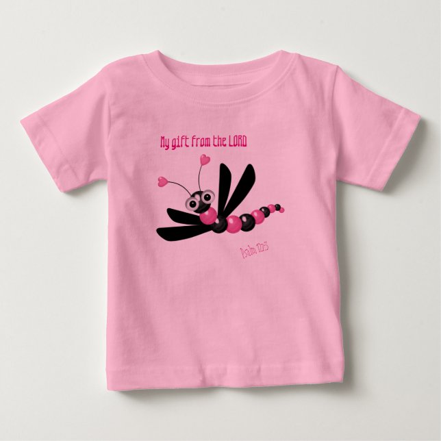 T-shirt Pour Bébé Jolie dragonfly Tutu Bodysuit (Devant)