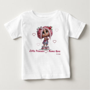T-shirt Pour Bébé Jolie Fille aux Fraises