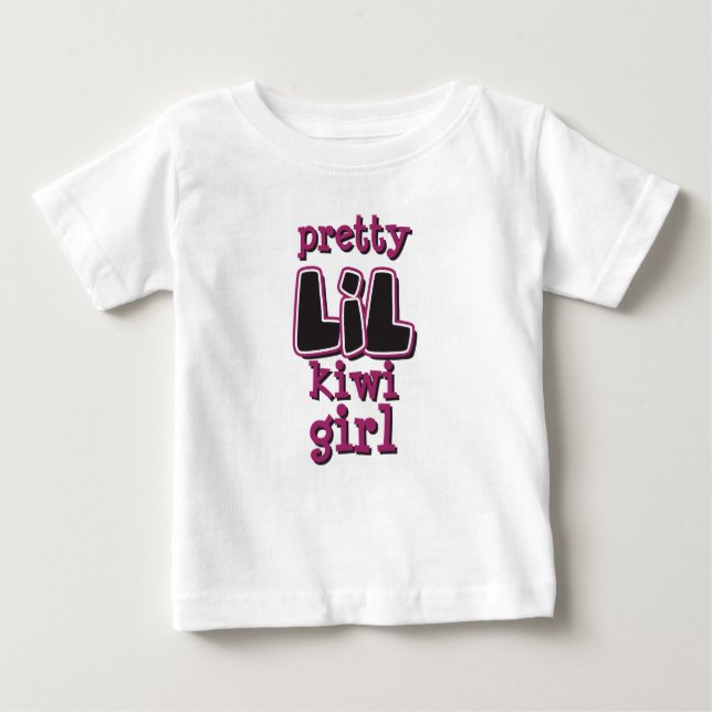T-shirt Pour Bébé Jolie fille LIL Kiwi (Devant)