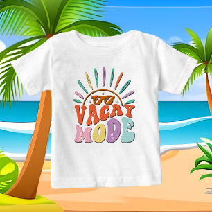 T-shirt Pour Bébé Jolie fille vacances mode mot art plage