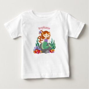 T-shirt Pour Bébé Jolie sirène
