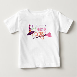 T-shirt Pour Bébé Jolie sorcière rose Hocus Pocus Halloween Casquett