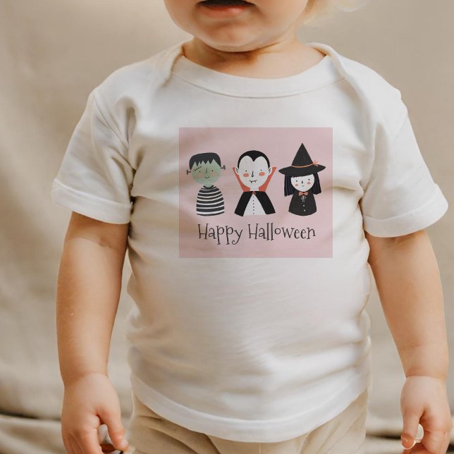 T-shirt Pour Bébé Jolie sorcière vampire Monster Halloween (Créateur téléchargé)